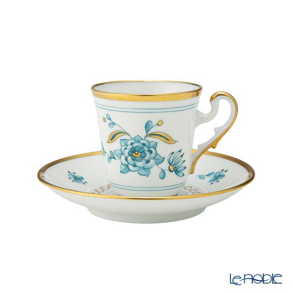 ジノリ1735／リチャード ジノリ（GINORI 1735／Richard Ginori） ヴェール ローザ デミタスカップ＆ソーサー 80ml ペア