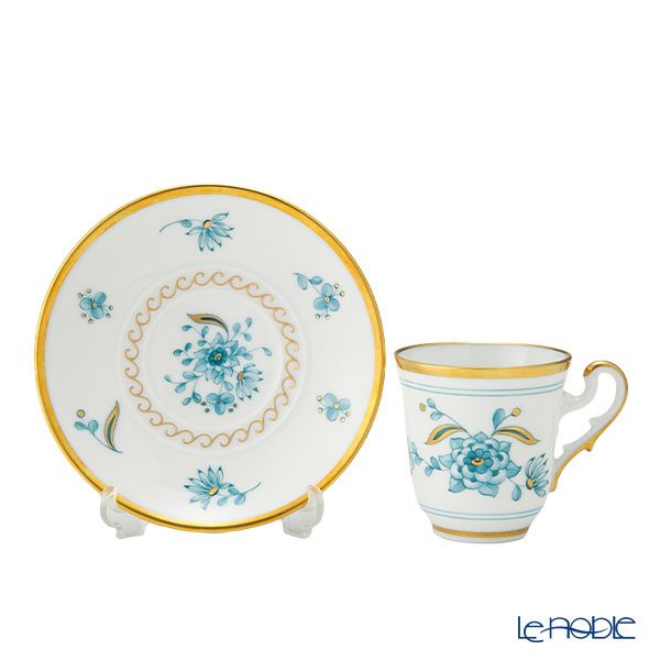 ジノリ1735／リチャード ジノリ（GINORI 1735／Richard Ginori） ヴェール ローザ デミタスカップ＆ソーサー 80ml ペア