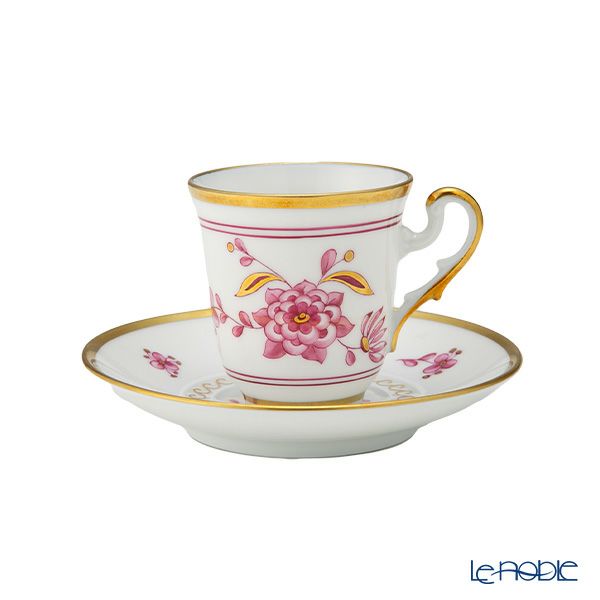 ジノリ1735／リチャード ジノリ（GINORI 1735／Richard Ginori） ヴェール ローザ デミタスカップ＆ソーサー 80ml ペア