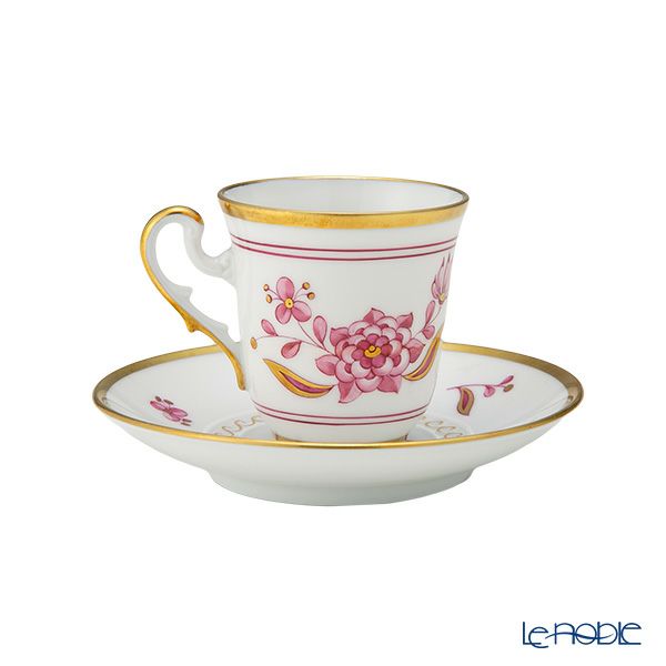 ジノリ1735／リチャード ジノリ（GINORI 1735／Richard Ginori） ヴェール ローザ デミタスカップ＆ソーサー 80ml ペア