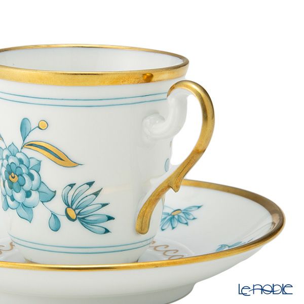 ジノリ1735／リチャード ジノリ（GINORI 1735／Richard Ginori） ヴェール ローザ デミタスカップ＆ソーサー 80ml ペア