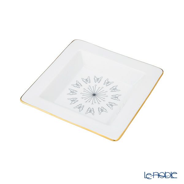 ジノリ1735／リチャード ジノリ（GINORI 1735／Richard Ginori）Bee White ビーホワイト スクエアトレイ 18×18cm