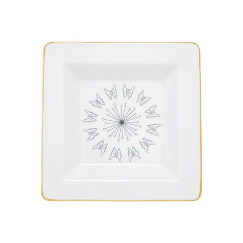 ジノリ1735／リチャード ジノリ（GINORI 1735／Richard Ginori）Bee White ビーホワイト スクエアトレイ 18×18cm