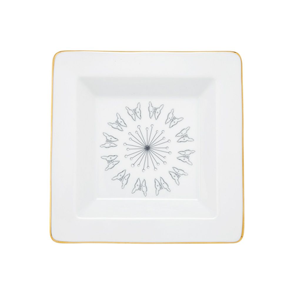 ジノリ1735／リチャード ジノリ（GINORI 1735／Richard Ginori）Bee White ビーホワイト スクエアトレイ 18×18cm