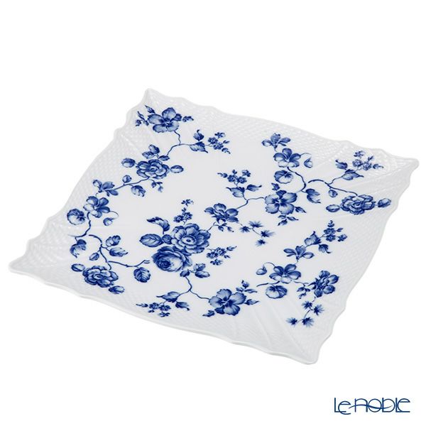 ジノリ1735／リチャード ジノリ（GINORI 1735／Richard Ginori） ローズブルー スクエアプレート 30×30cm