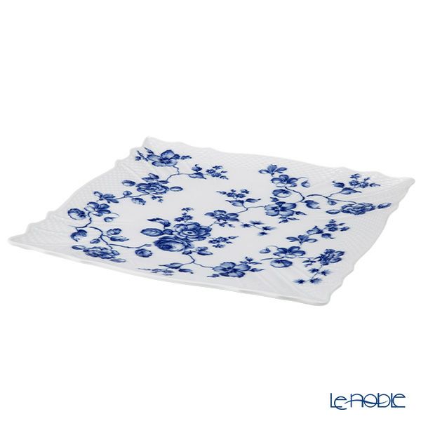 ジノリ1735／リチャード ジノリ（GINORI 1735／Richard Ginori） ローズブルー スクエアプレート 30×30cm