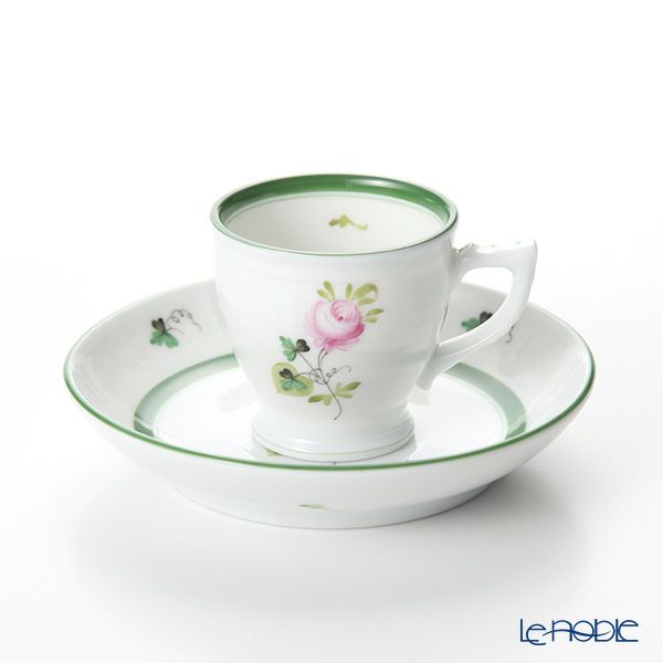 ヘレンド ウィーンのバラ 00729-0-00 モカカップ＆ソーサー 50ml