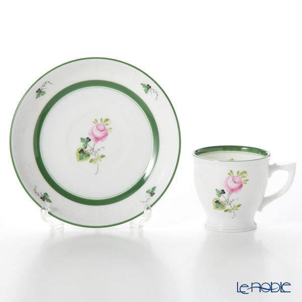 ヘレンド ウィーンのバラ 00729-0-00 モカカップ＆ソーサー 50ml