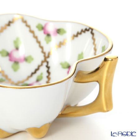 ヘレンド セーブル風の薔薇 SPORG 02492-0-00 オープンシュガー 10.5cm