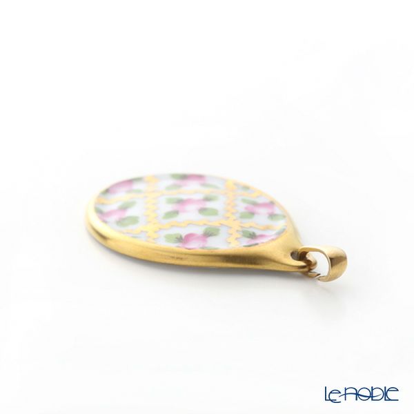 ヘレンド ペンダントトップ SPROG 08137-0-00 セーブル風の薔薇