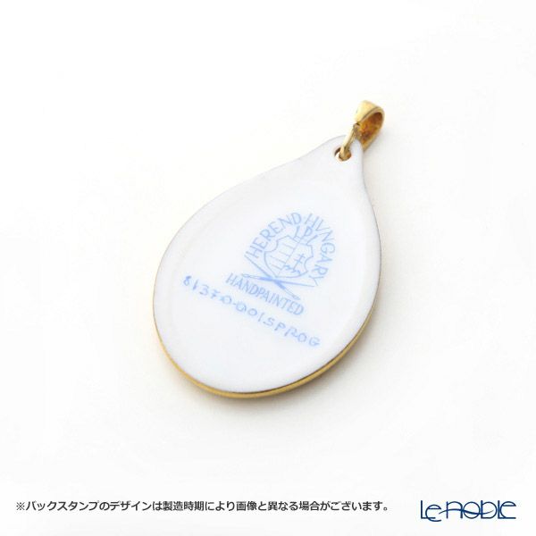 ヘレンド ペンダントトップ SPROG 08137-0-00 セーブル風の薔薇