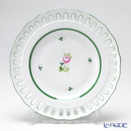 ヘレンド ウィーンのバラ 08427-0-50 プレート（オープンワーク） 25cm