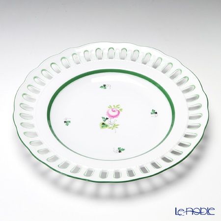 ヘレンド ウィーンのバラ 08427-0-50 プレート（オープンワーク） 25cm