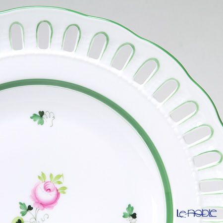 ヘレンド ウィーンのバラ 08427-0-50 プレート（オープンワーク） 25cm