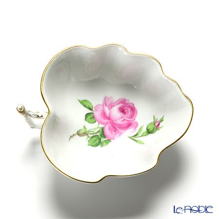 マイセン（Meissen） ピンクのバラ 020110／00207 リーフボウル 12×10cm