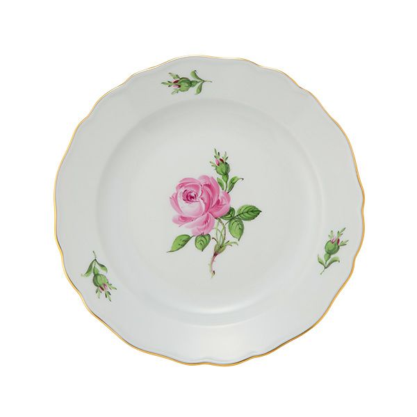 マイセン（Meissen） ピンクのバラ 020110／00501 プレート 18cm