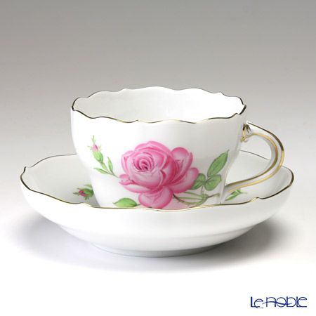 マイセン（Meissen） ピンクのバラ 020110／00582 コーヒーカップ＆ソーサー 200ml