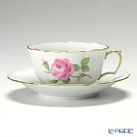 マイセン（Meissen） ピンクのバラ 020110／00633 ティーカップ＆ソーサー 150ml