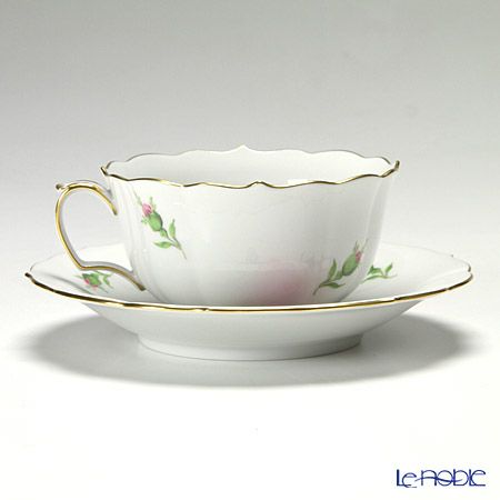 マイセン（Meissen） ピンクのバラ 020110／00633 ティーカップ＆ソーサー 150ml