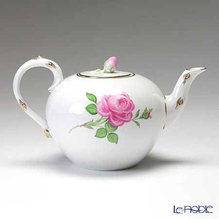 マイセン（Meissen） ピンクのバラ 020110／00726 ティーポット 1000ml