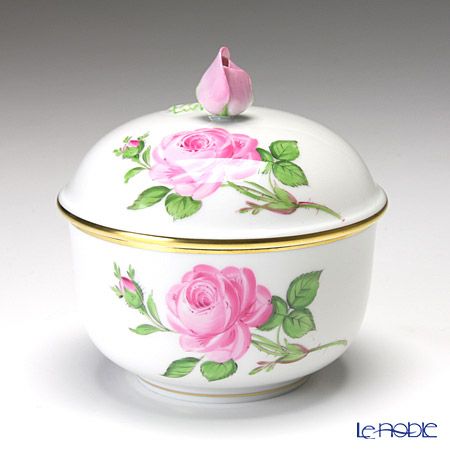 マイセン（Meissen） ピンクのバラ 020110／00822 シュガー 9cm