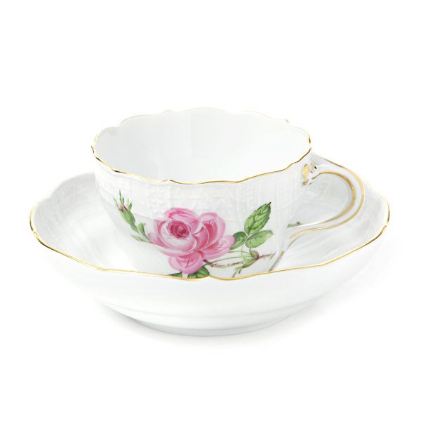 マイセン（Meissen） ピンクのバラ 020110／02582 コーヒーカップ＆ソーサー 200ml