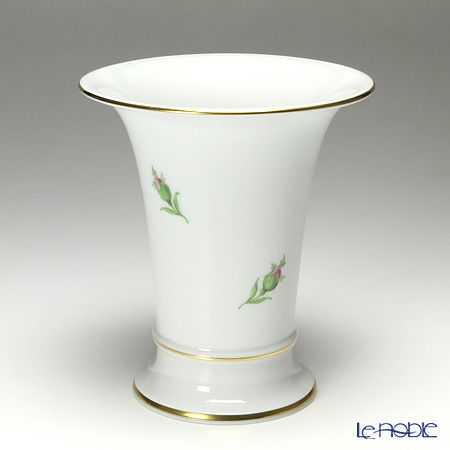 マイセン（Meissen） ピンクのバラ 020110／50035 ベース（花瓶） 16cm