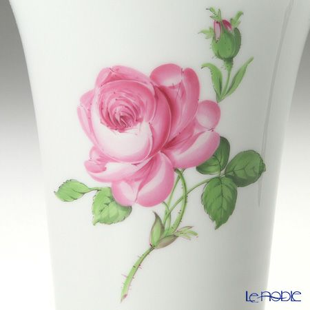 マイセン（Meissen） ピンクのバラ 020110／50035 ベース（花瓶） 16cm