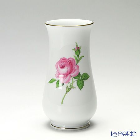 マイセン（Meissen） ピンクのバラ 020110／50124 ベース（花瓶） 14cm