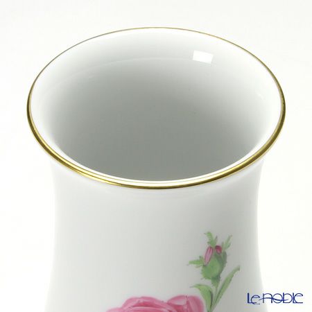 マイセン（Meissen） ピンクのバラ 020110／50124 ベース（花瓶） 14cm