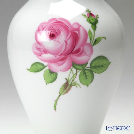 マイセン（Meissen） ピンクのバラ 020110／50198 ベース（花瓶） 24cm