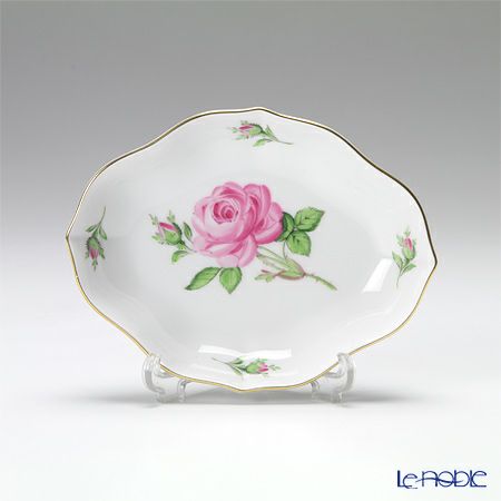 マイセン（Meissen） ピンクのバラ 020110／53605 スモールディッシュ 12cm