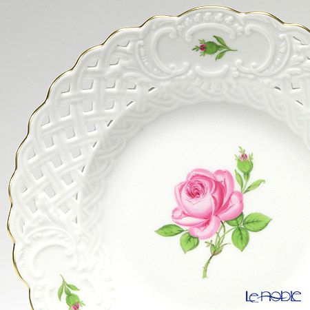 マイセン（Meissen） ピンクのバラ 020110／54801 飾り皿 19cm