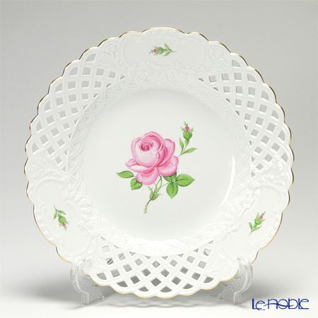 マイセン（Meissen） ピンクのバラ 020110／54804 飾り皿 29cm