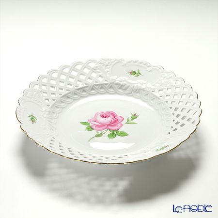 マイセン（Meissen） ピンクのバラ 020110／54804 飾り皿 29cm
