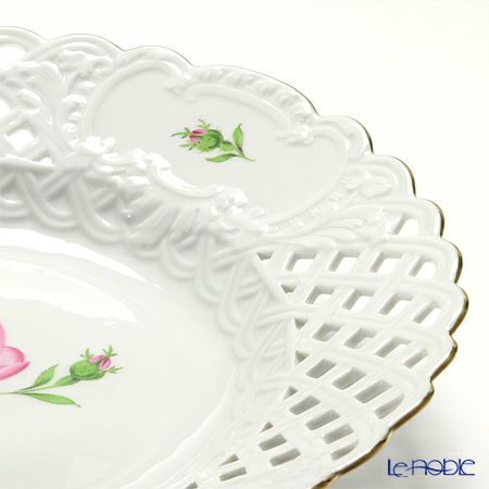 マイセン（Meissen） ピンクのバラ 020110／54804 飾り皿 29cm