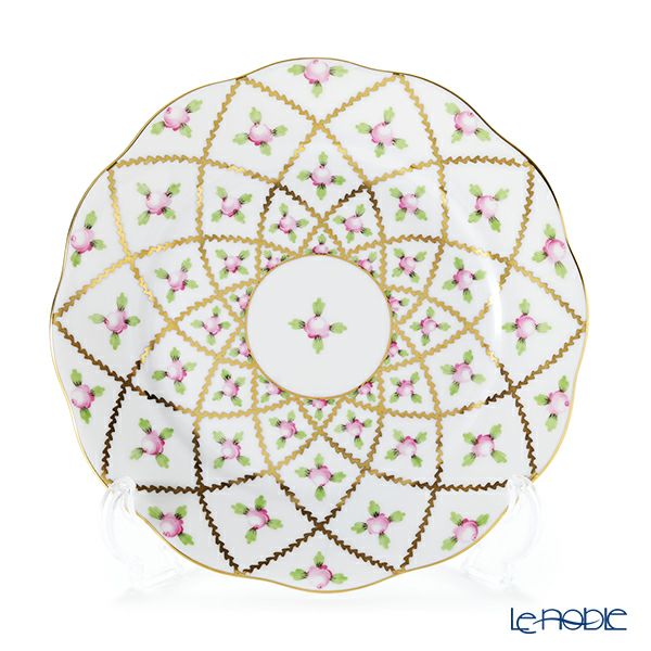 ヘレンド セーブル風の薔薇 SPROG 20517-0-00 プレート 19cm