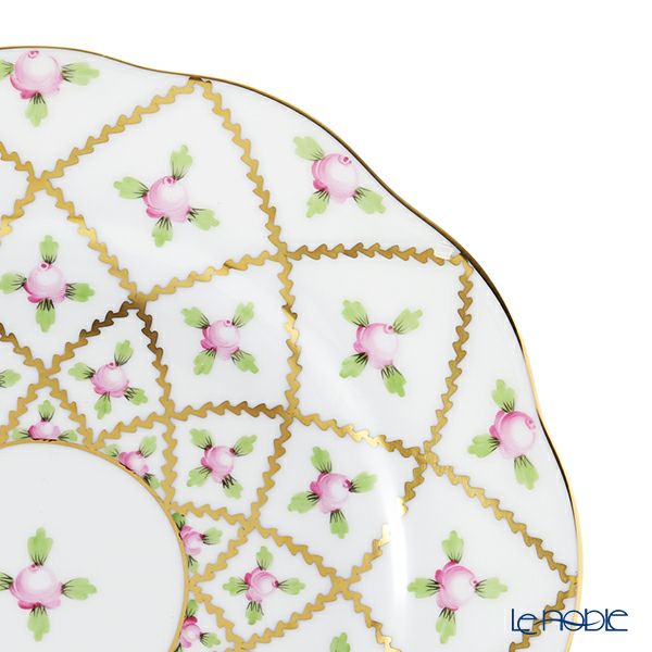 ヘレンド セーブル風の薔薇 SPROG 20517-0-00 プレート 19cm