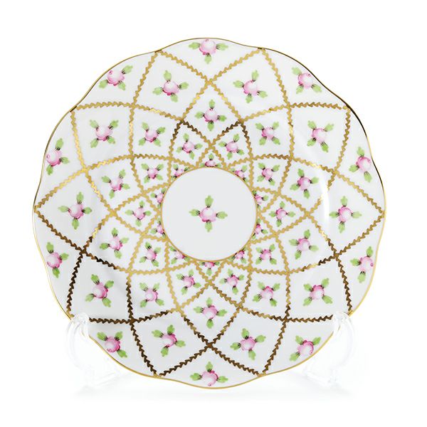ヘレンド セーブル風の薔薇 SPROG 20517-0-00 プレート 19cm