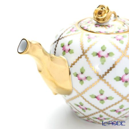 ヘレンド セーブル風の薔薇 SPORG 20608-0-09 ティーポット（ローズ） 400ml