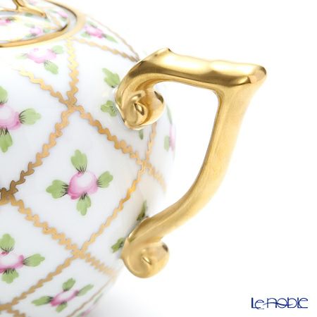 ヘレンド セーブル風の薔薇 SPORG 20608-0-09 ティーポット（ローズ） 400ml