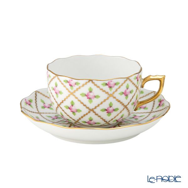 ヘレンド セーブル風の薔薇 SPROG ティーカップ＆ソーサー 200ml 20724-0-00