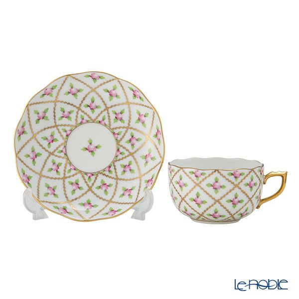 ヘレンド セーブル風の薔薇 SPROG ティーカップ＆ソーサー 200ml 20724-0-00