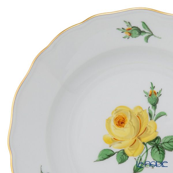 マイセン（Meissen） 黄色のバラ 020610／00472 プレート 20cm