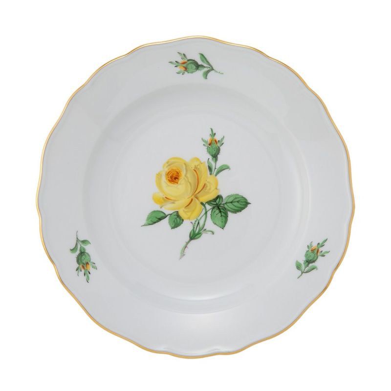 マイセン（Meissen） 黄色のバラ 020610／00472 プレート 20cm