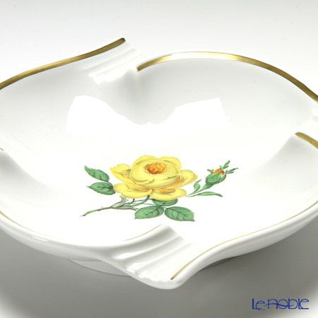 マイセン（Meissen） 黄色のバラ 020613／53552 アッシュトレイ 13cm