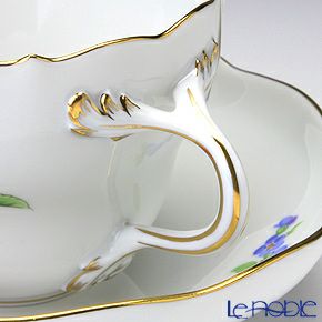 マイセン（Meissen） ピンクのバラ／忘れな草 020810／00582 コーヒーカップ＆ソーサー 200ml