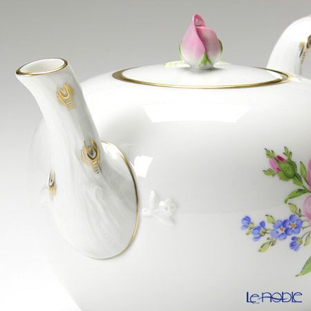 マイセン（Meissen） ピンクのバラ／忘れな草 020810／00724 ティーポット 550ml