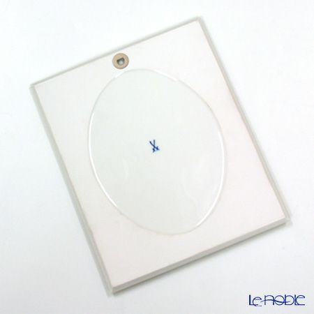 マイセン（Meissen） 陶板 020810／53n31 ピンクのバラ／忘れな草 25×20.5cm