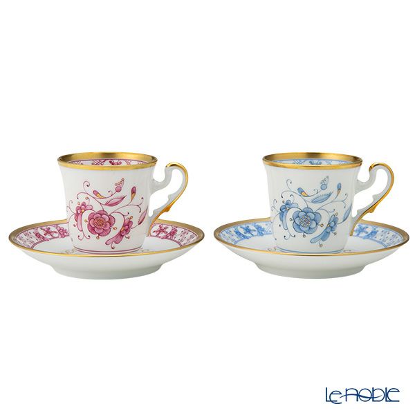 ジノリ1735／リチャード ジノリ（GINORI 1735／Richard Ginori） フロス ローザ デミタスカップ＆ソーサー ペア 80ml